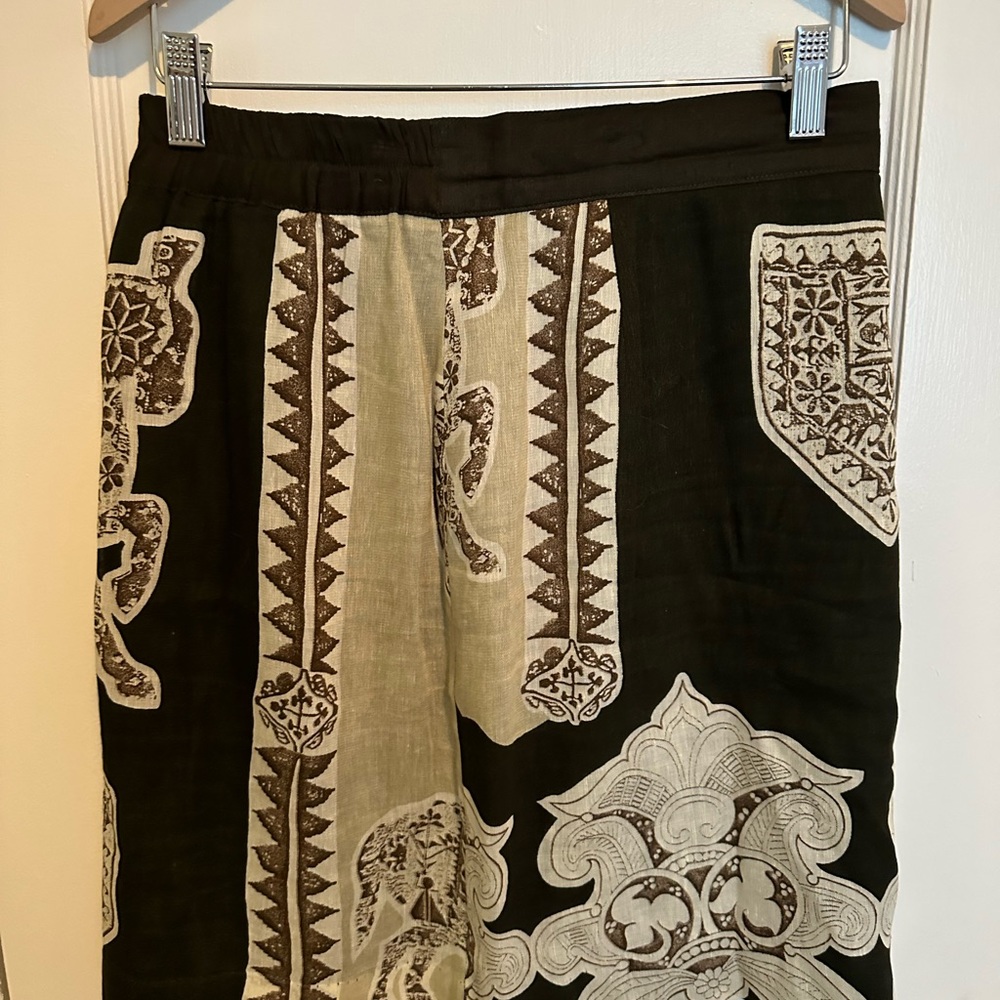 Vintage linen skirt and matching vest set, S - Picture 2 of 7